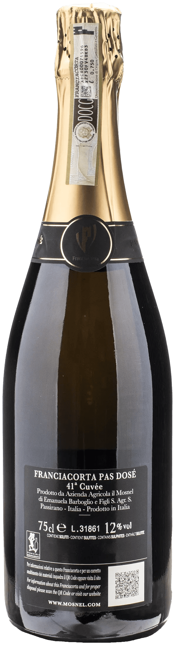 Il Mosnel Franciacorta Pas Dose 42 Cuvee