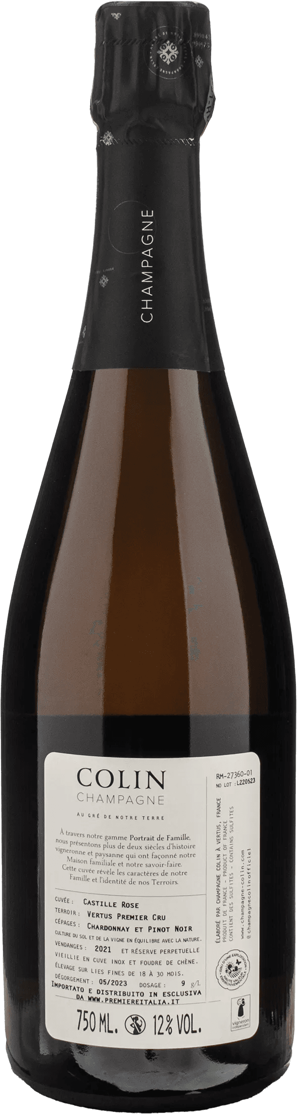 Colin Champagne 1er Cru Rosè Castille Brut