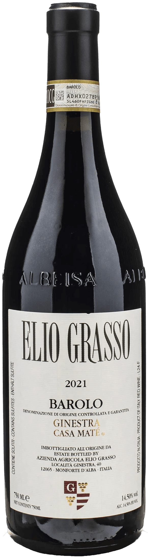 Elio Grasso Barolo Ginestra Casa Mate 2021