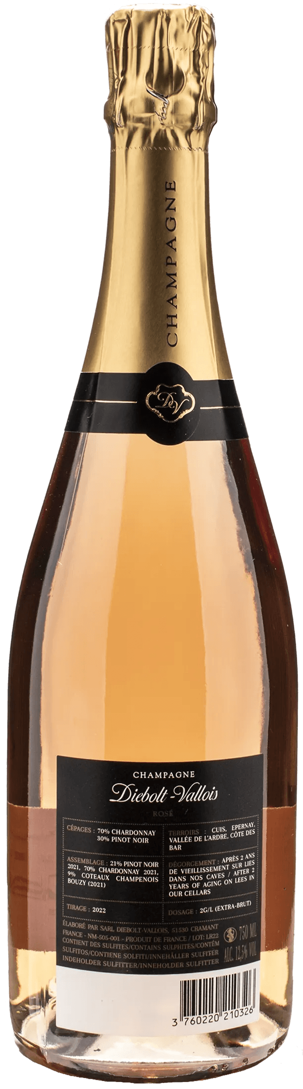 Diebolt Vallois Champagne Rosè Extra Brut