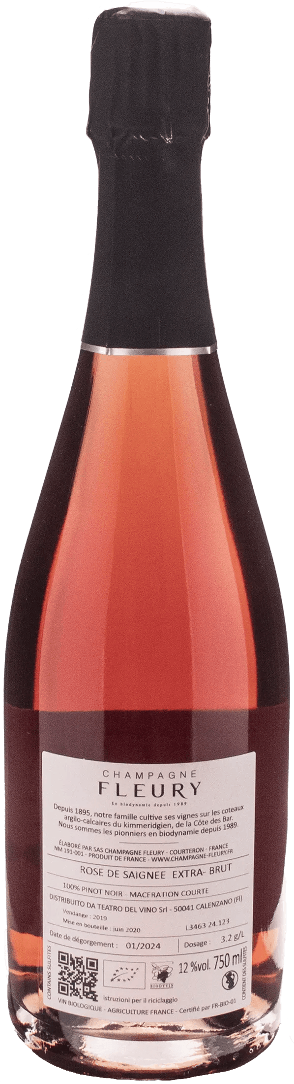 Fleury Champagne Rosè de Saignee Extra Brut