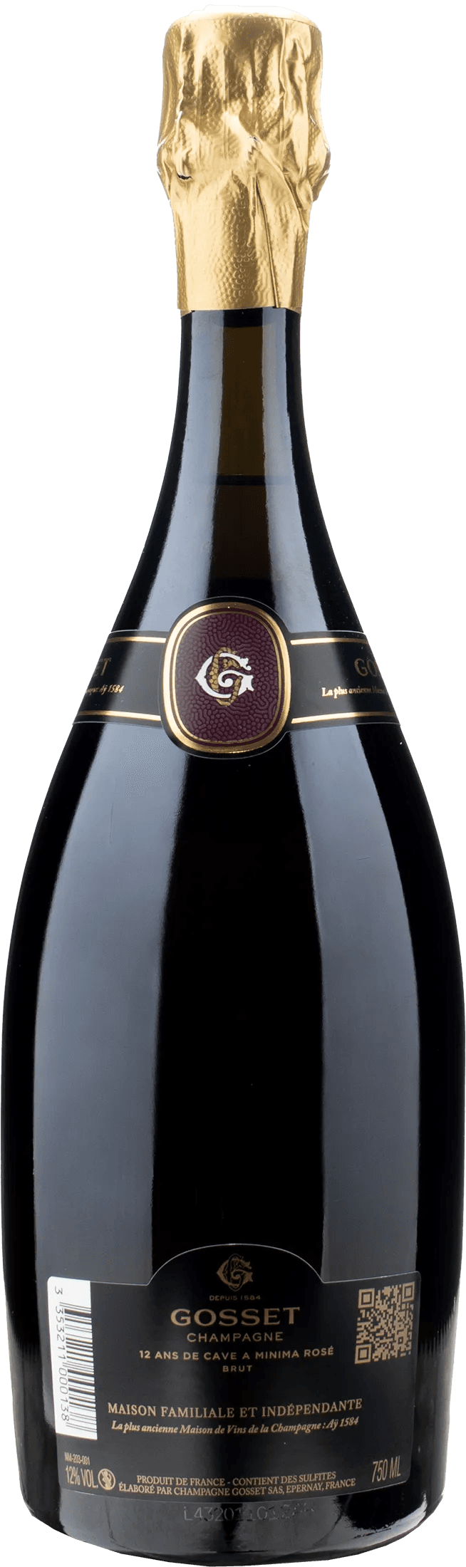 Gosset Champagne 12 ans de cave a Minima Rosè Brut
