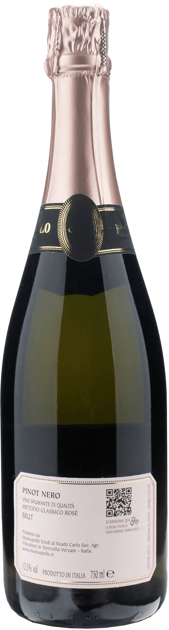 Monsupello Brut Metodo Classico Rosè