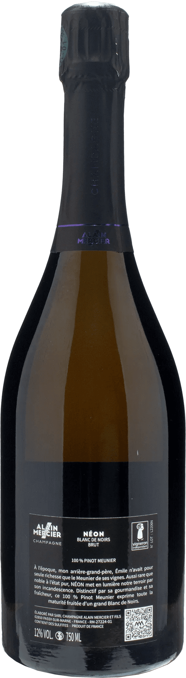 Alain Mercier Champagne Neon Blanc de Noirs Brut