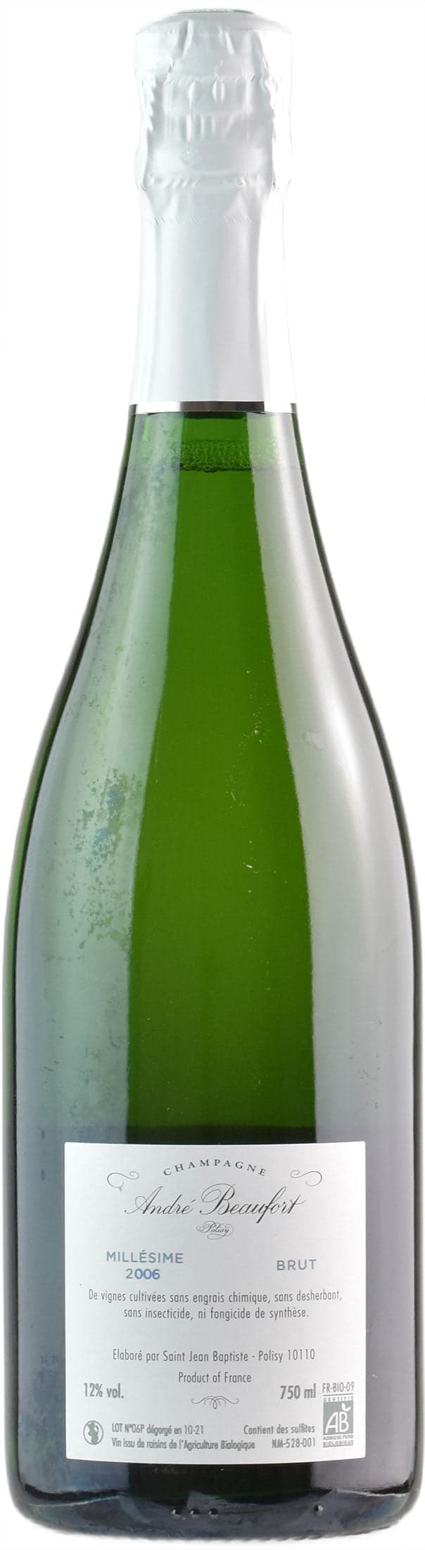 Andre Beaufort Champagne Polisy Brut 2006