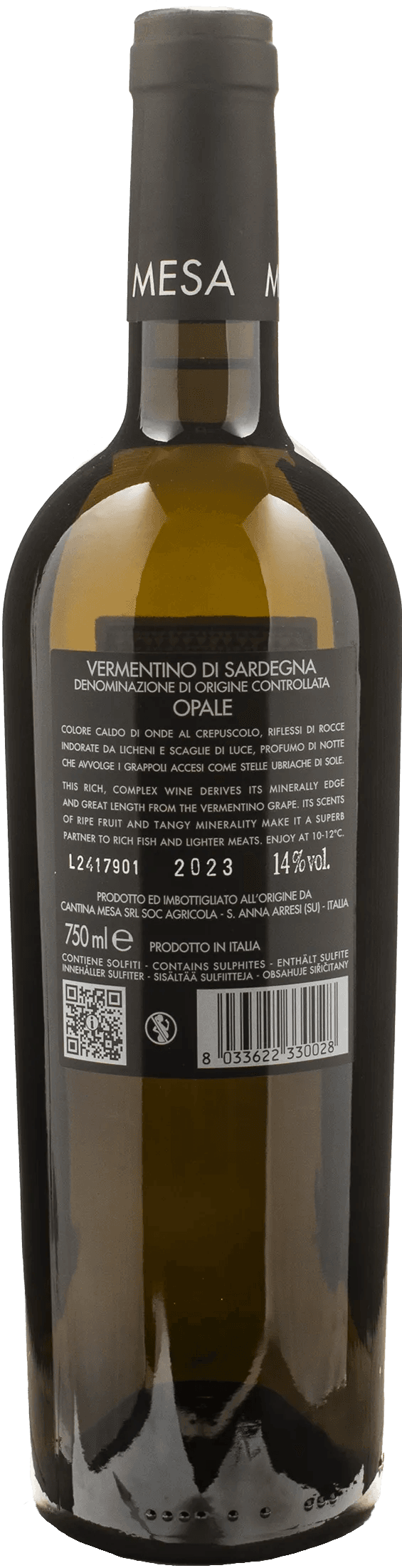 Mesa Vermentino di Sardegna Opale 2023