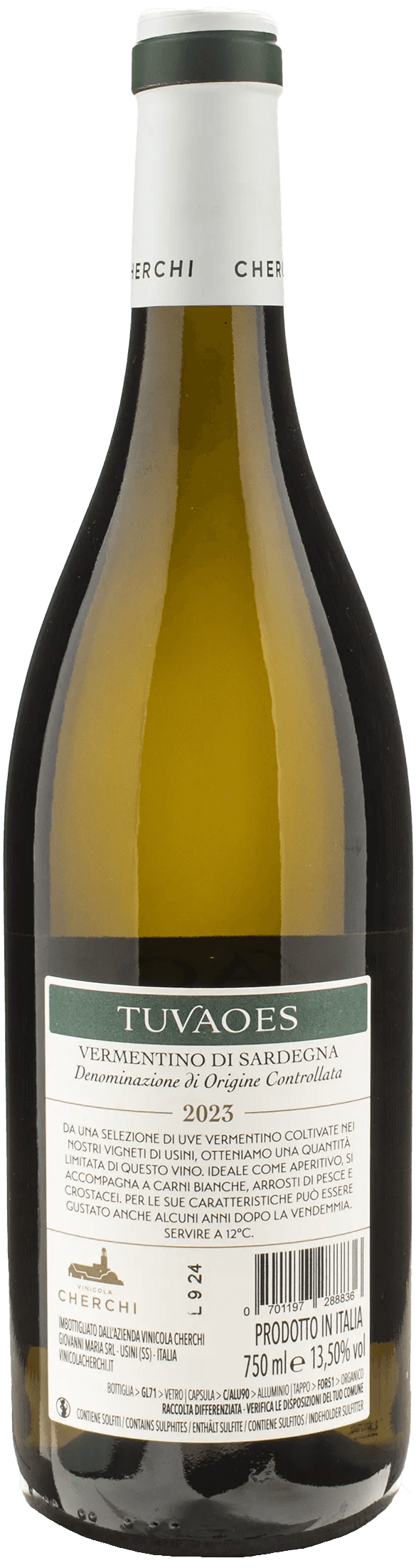 Cherchi Tuvaoes Vermentino 2023