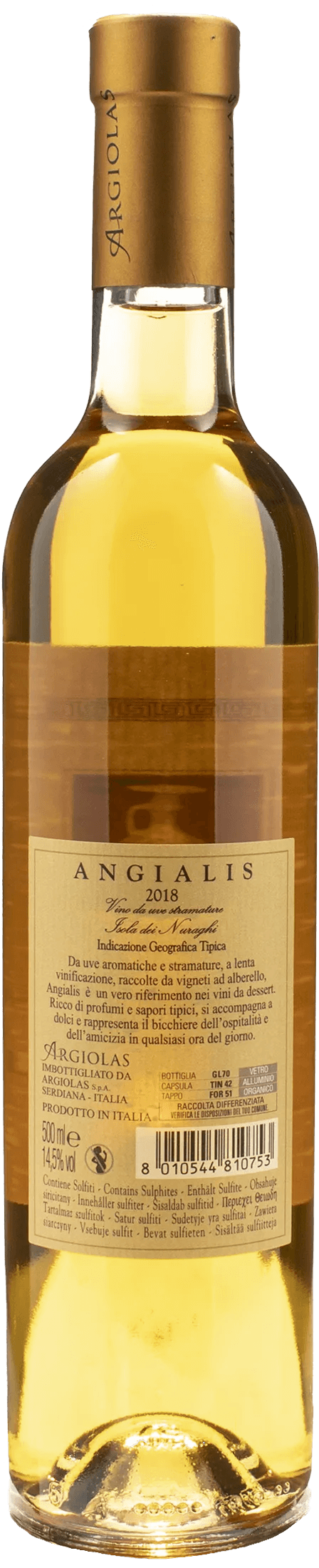 Argiolas Angialis 0.5L 2018