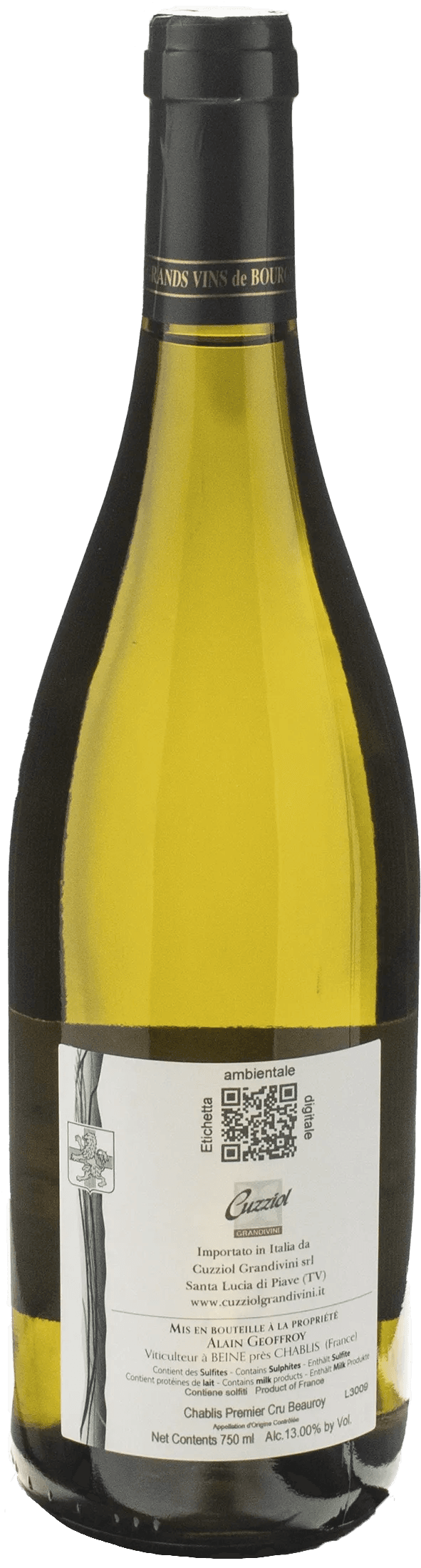 Alain Geoffroy Chablis 1er Cru Beauroy 2022