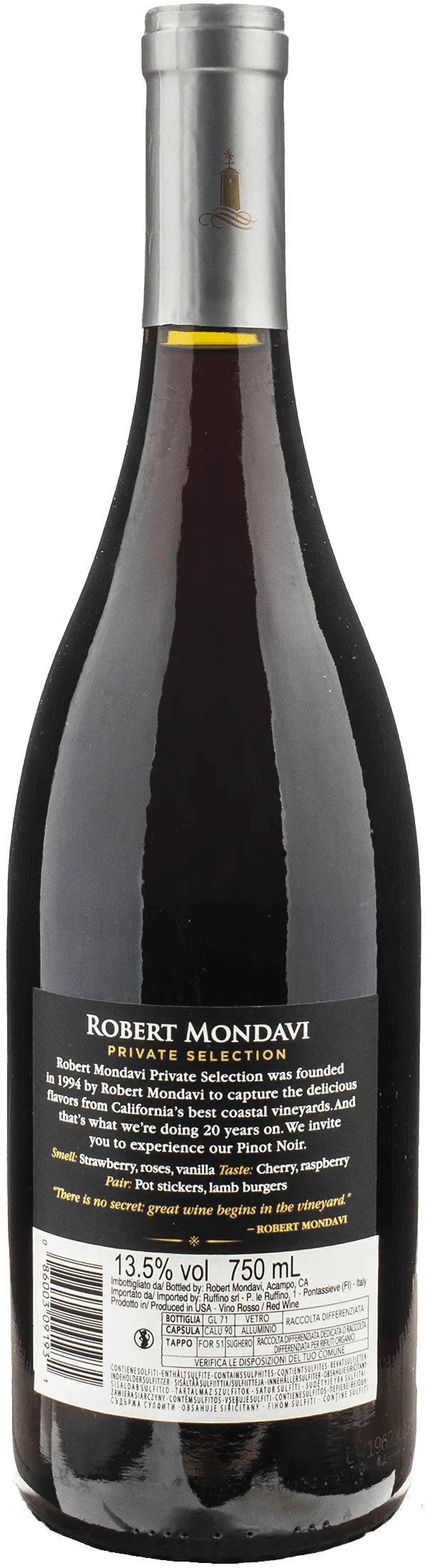 Robert Mondavi Private Selection Pinot Noir 2022