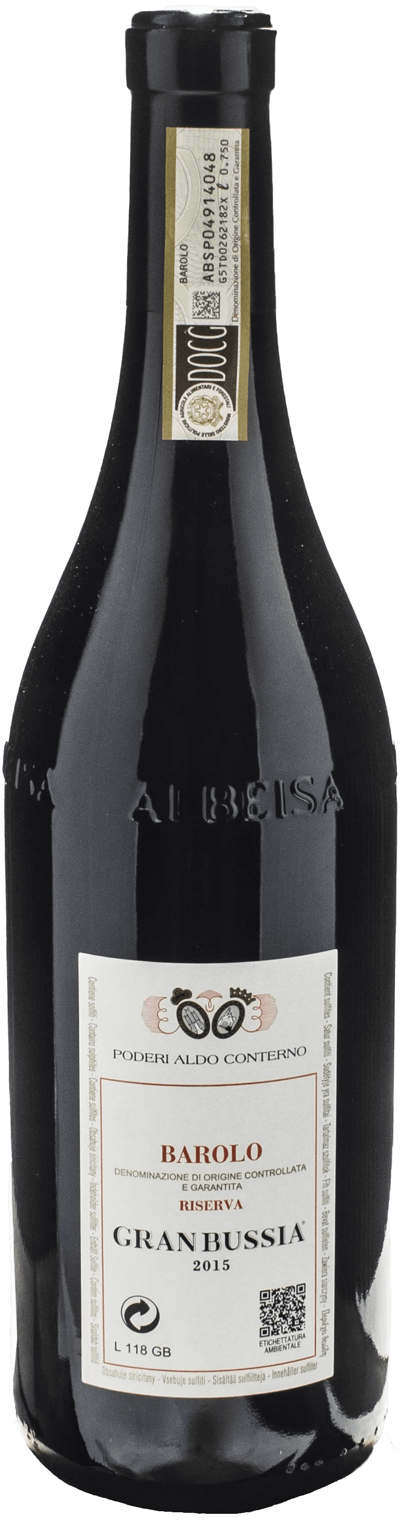 Aldo Conterno Barolo Gran Bussia Riserva 2015