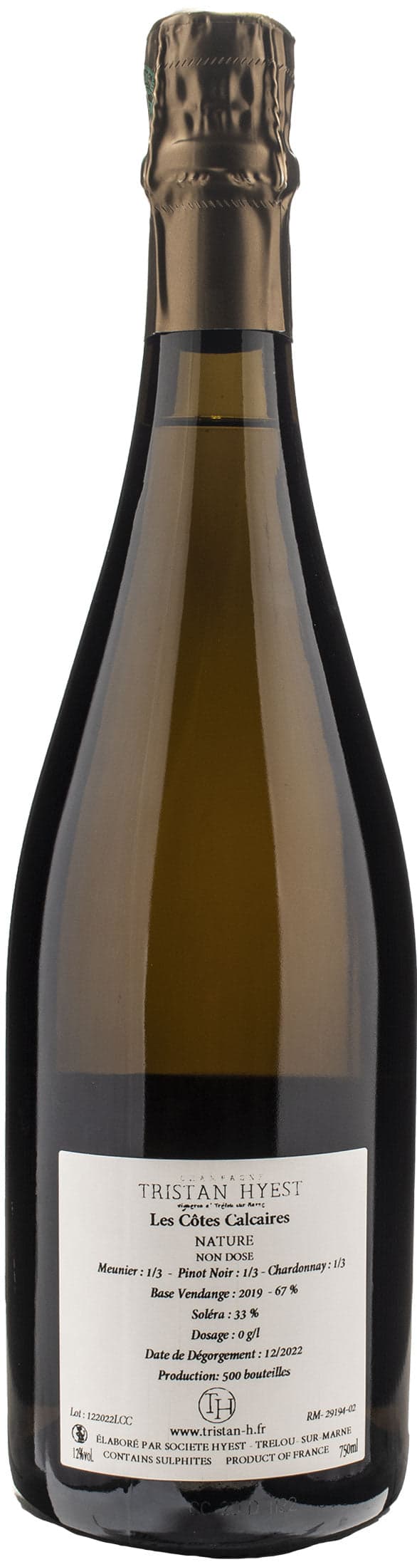 Tristan Hyest Champagne Les Cotes Calcaires Nature