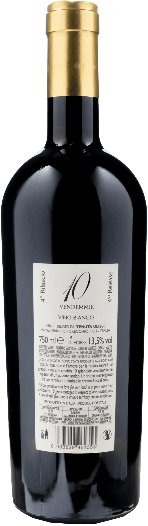 Tenuta Ulisse 10 Vendemmie Limited Edition Bianco