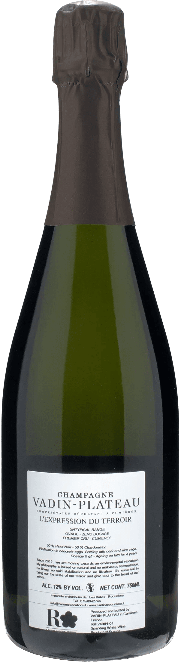 Vadin Plateau Champagne 1er Cru Ovalie Zero