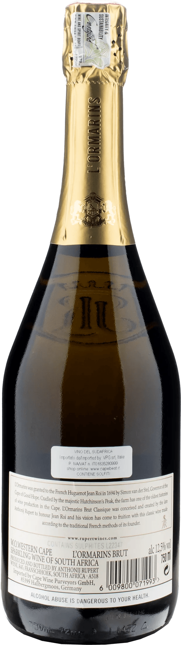 Anthonij Rupert L'Ormarins Brut Classique