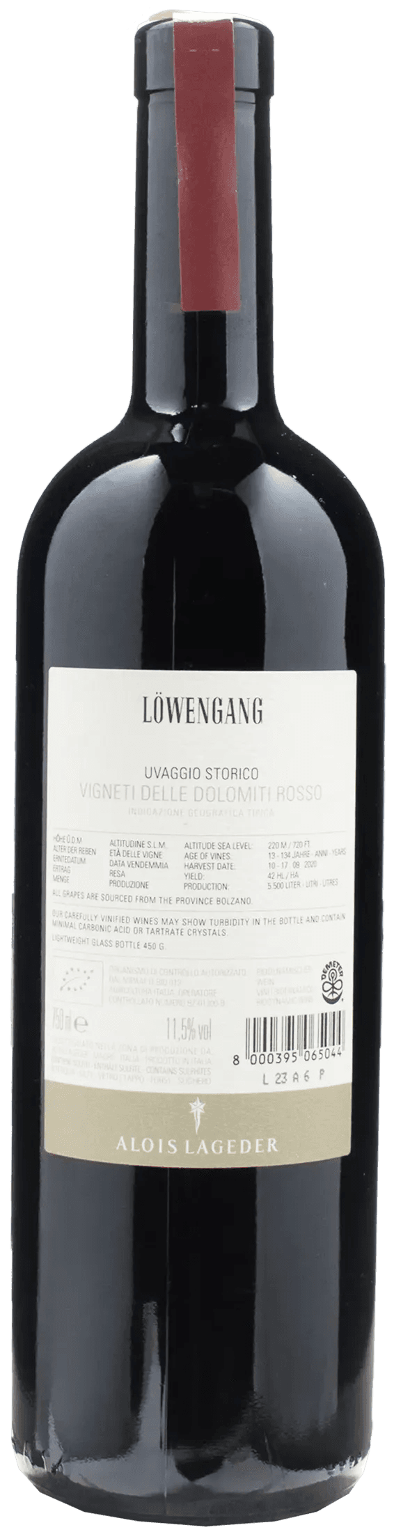 Alois Lageder Lowengang Uvaggio Storico 2020