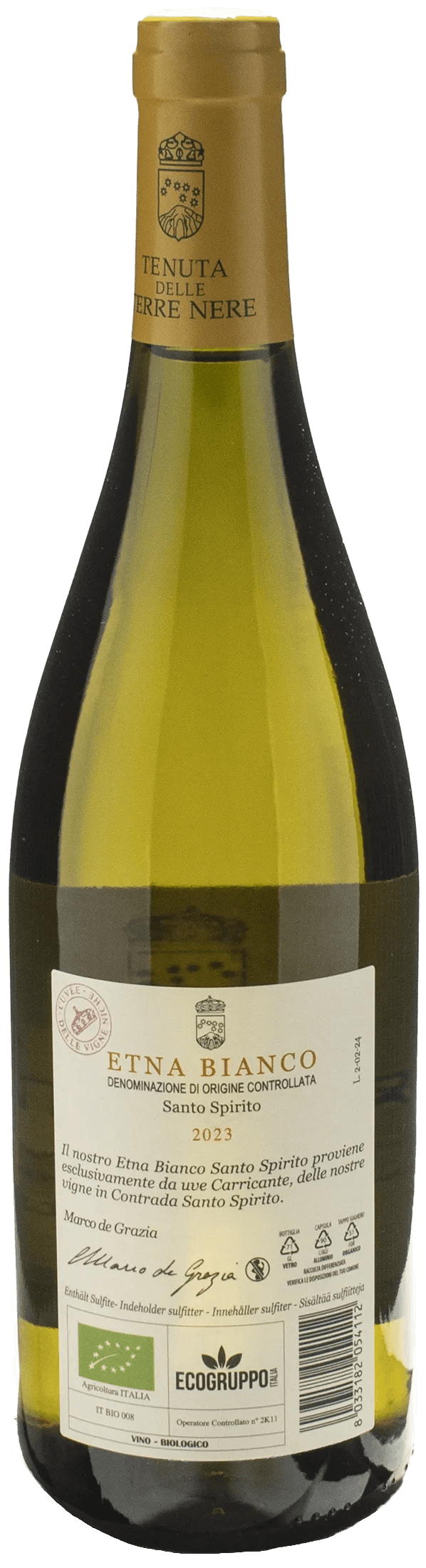 Terre Nere Etna Bianco Santo Spirito 2023
