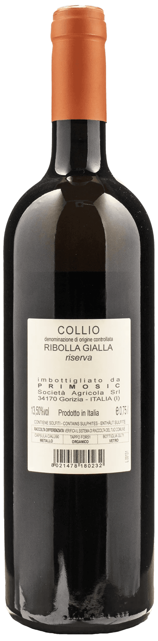 Primosic Ribolla Gialla Riserva 2019