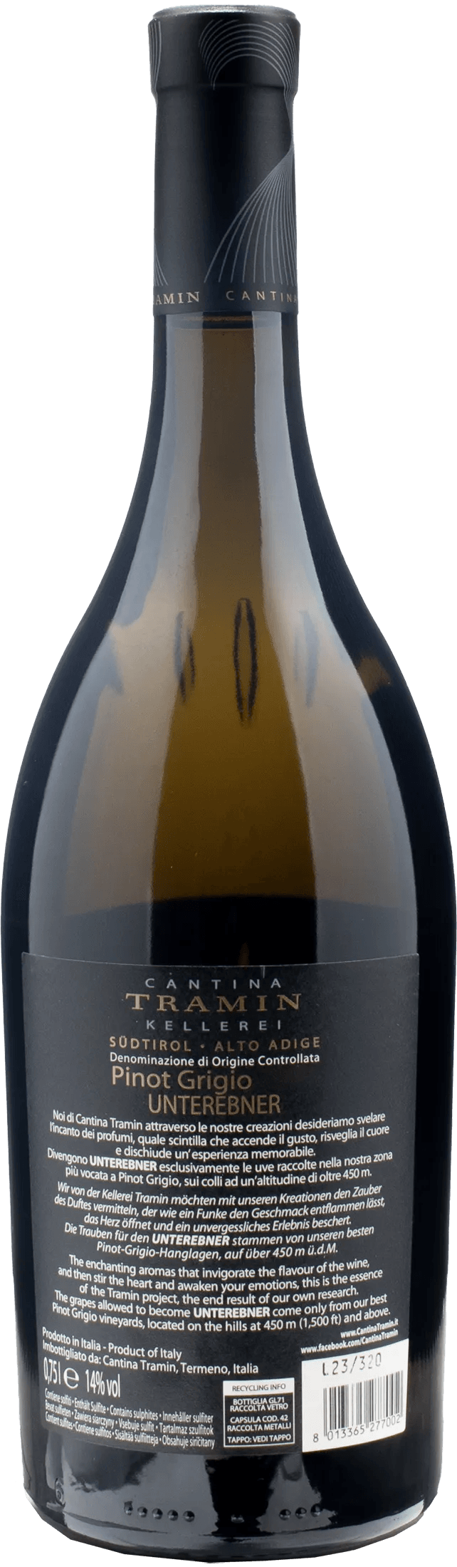 Tramin Unterebner Pinot Grigio 2022