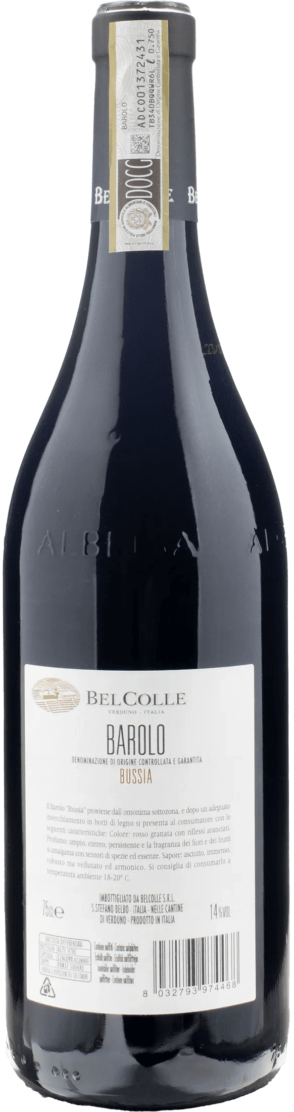 Bel Colle Barolo Bussia 2019
