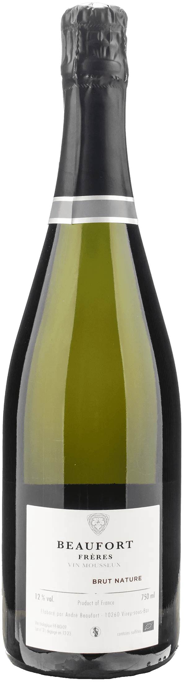 Beaufort Freres Vin Mousseux Brut Nature 2021