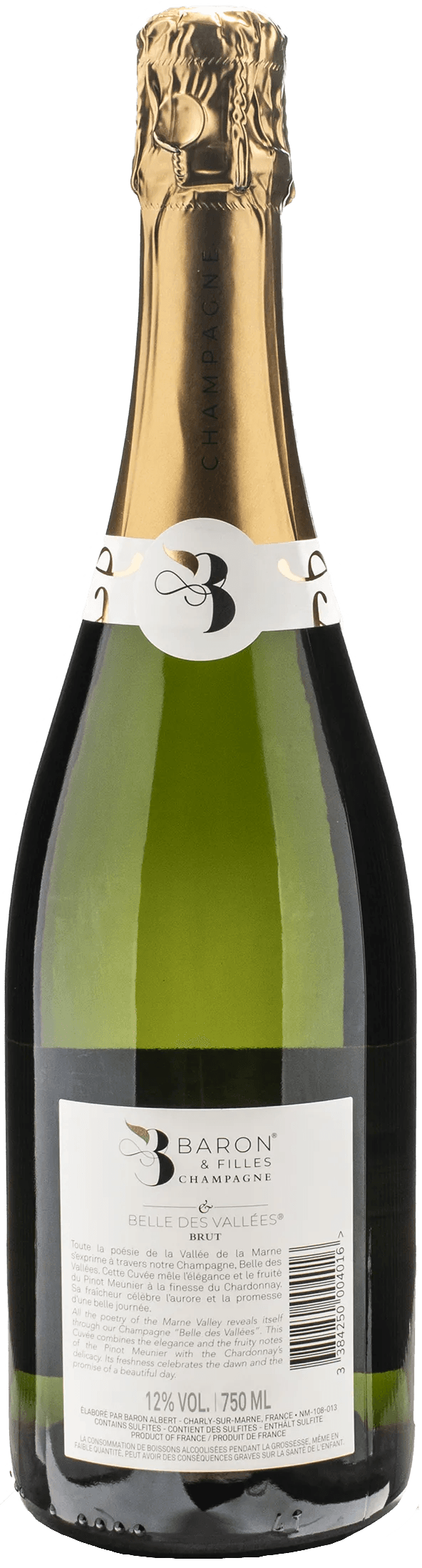 Baron Albert Champagne Belle des Valles Brut