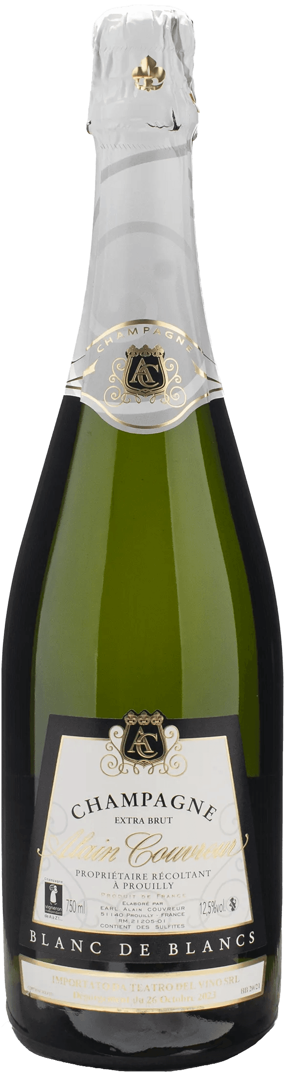 Alain Couvreur Champagne Blanc De Blancs Extra Brut