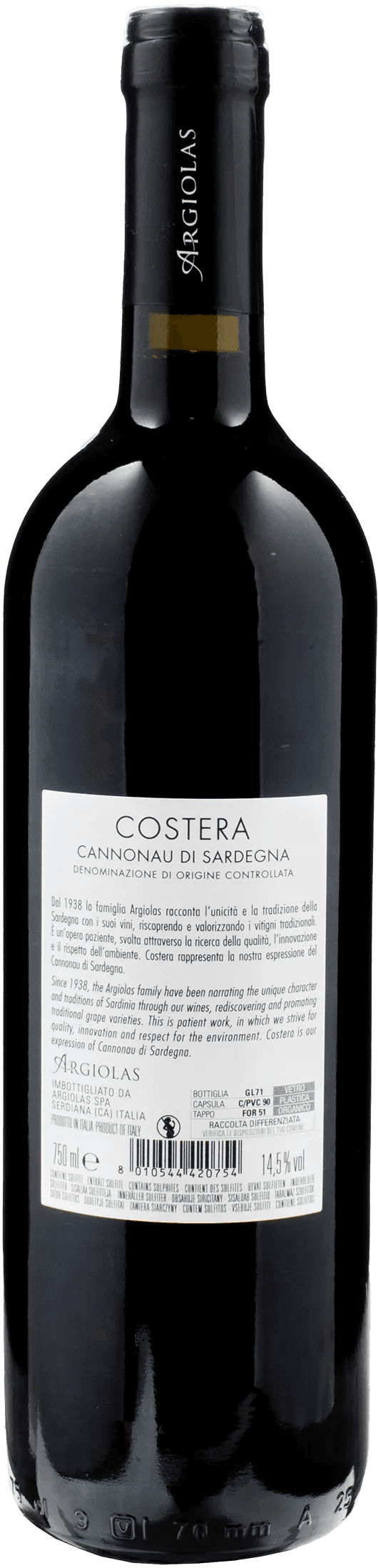 Argiolas Cannonau di Sardegna Costera 2022