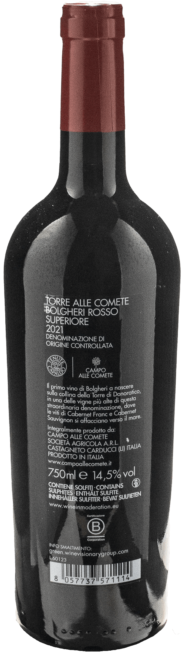 Campo alle Comete Bolgheri Torre alle Comete 2021