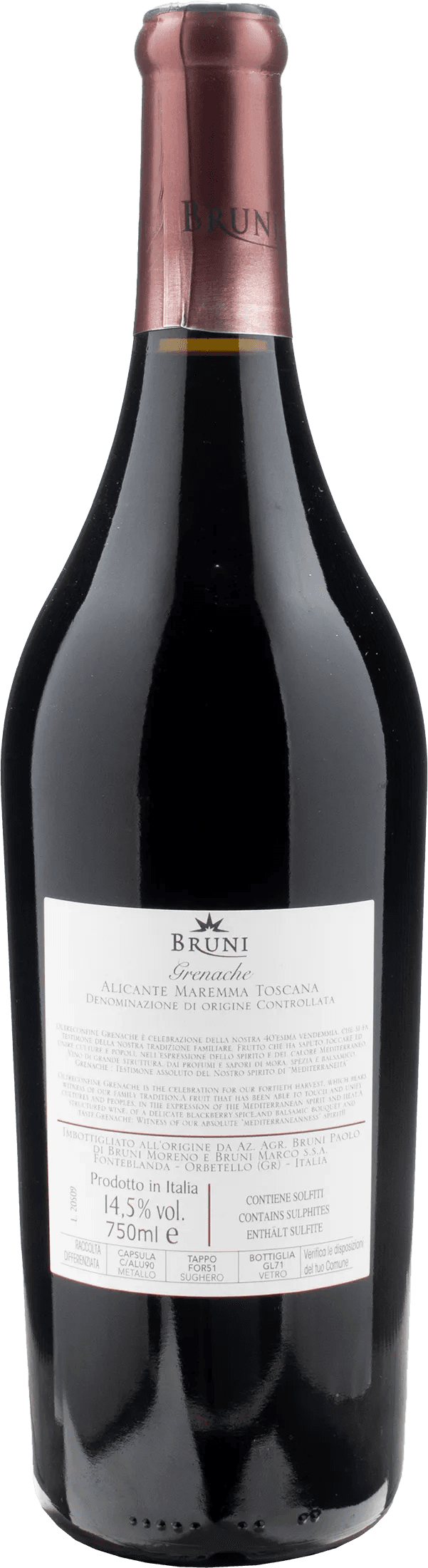 Bruni Grenache Oltreconfine 2020