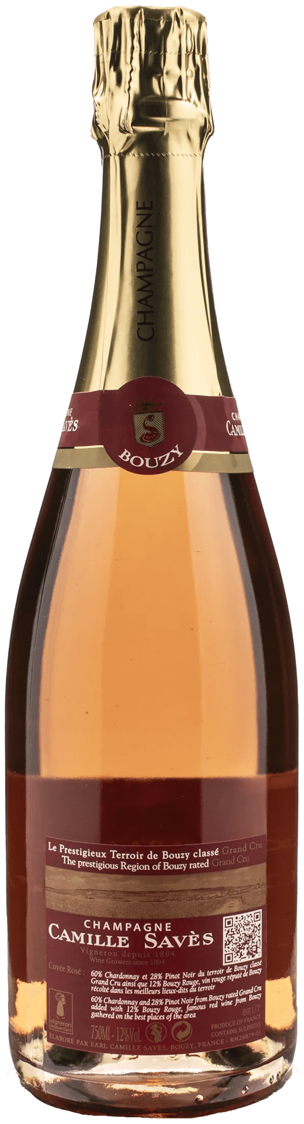 Camille Saves Champagne Grand Cru Cuvee Rosè Brut