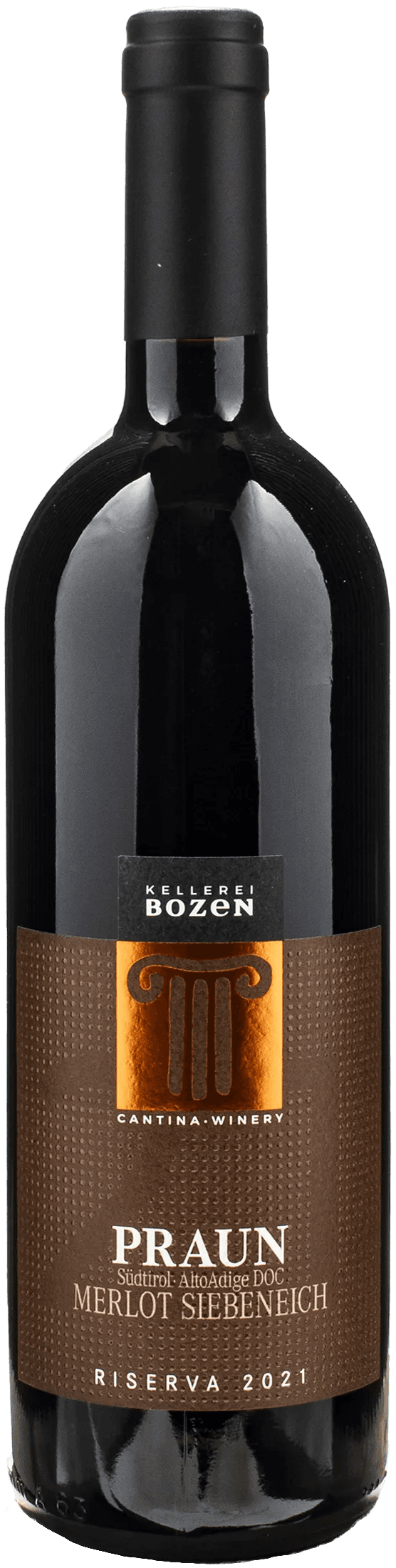 Kellerei Bozen Praun Siebeneich Merlot Riserva 2021