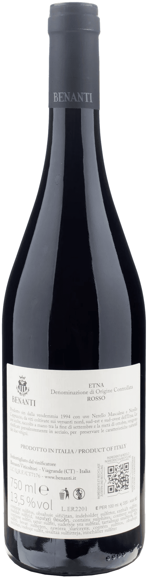 Benanti Etna Rosso 2022