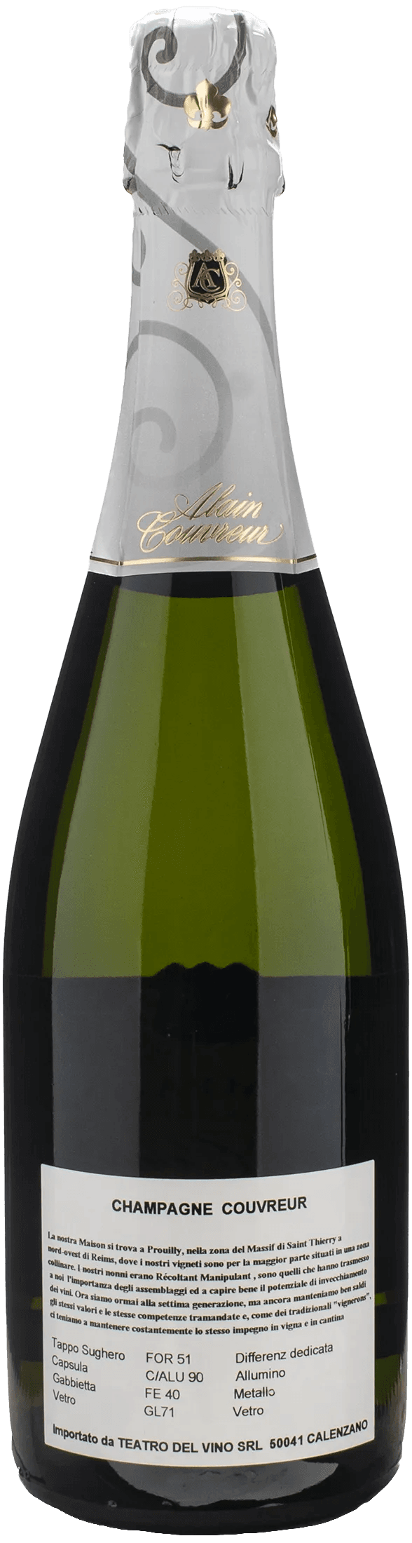 Alain Couvreur Champagne Blanc De Blancs Extra Brut