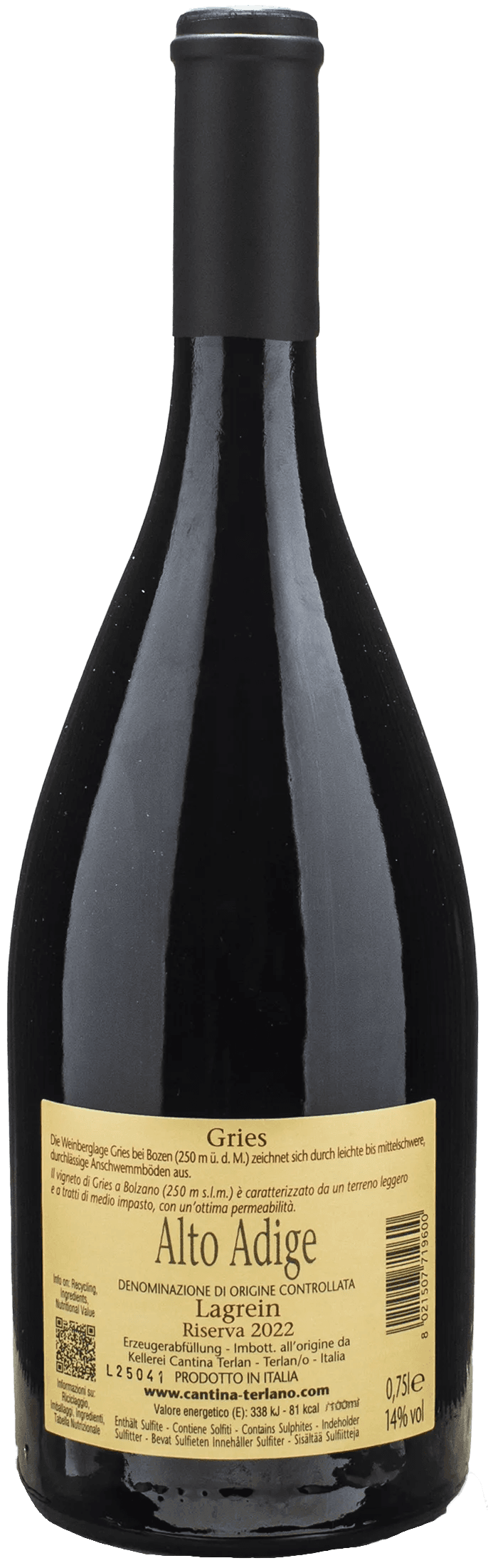 Terlano Lagrein Gries Riserva 2022