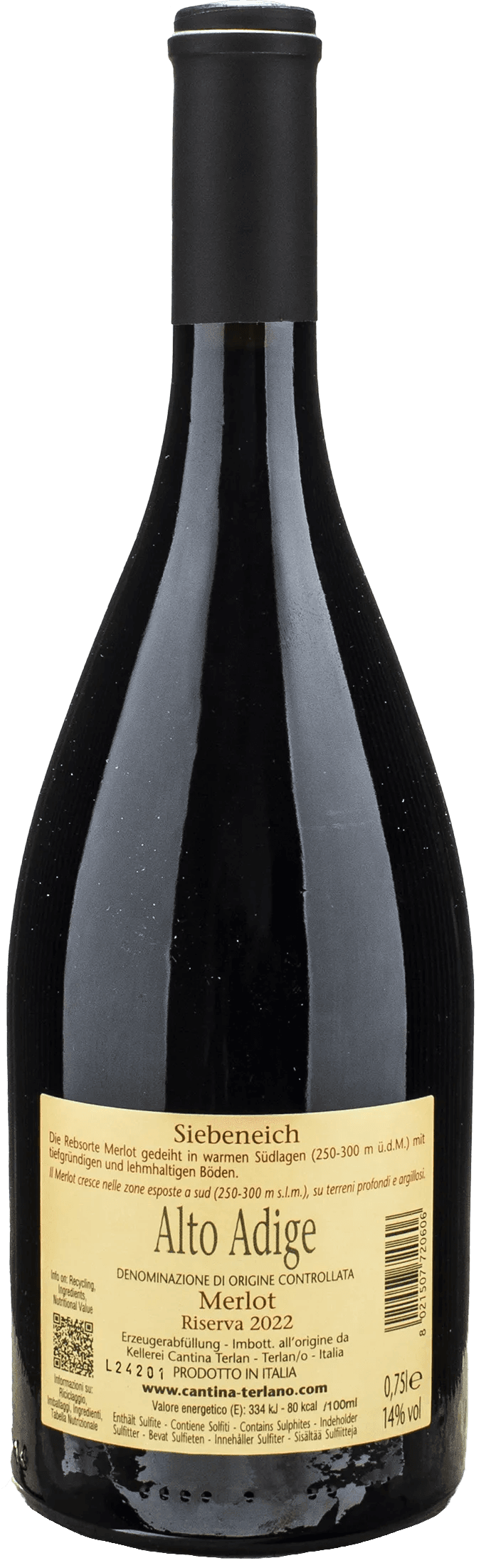 Terlano Merlot Siebeneich Riserva 2022