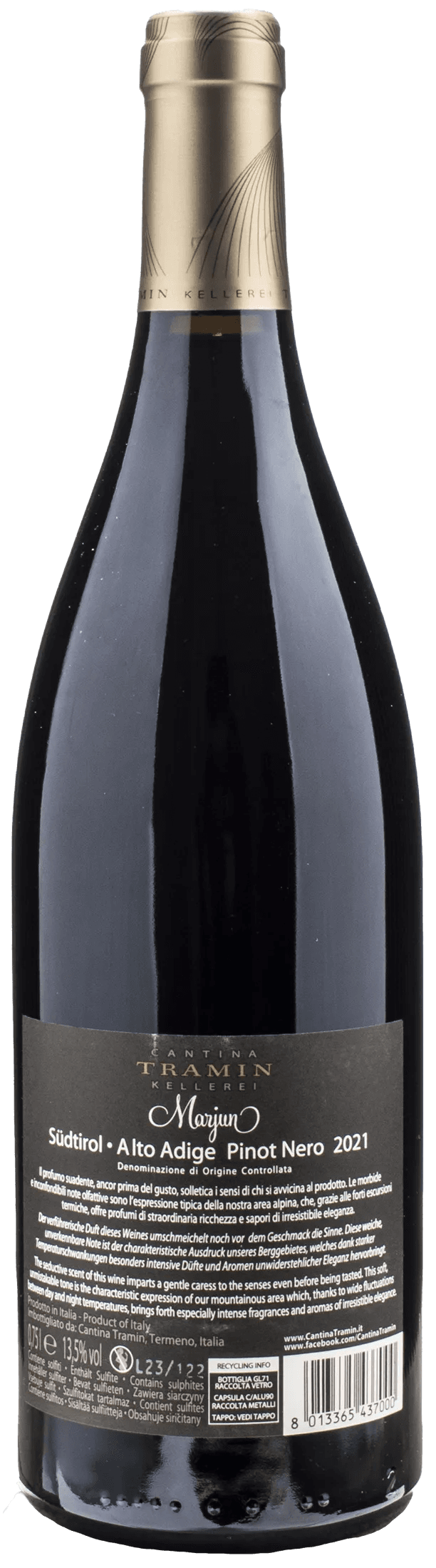Tramin Pinot Nero Marjun 2022