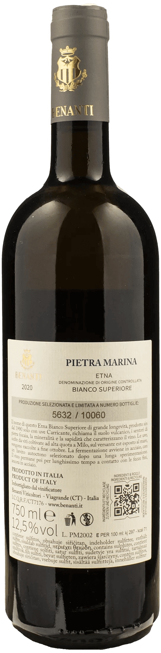 Benanti Etna Bianco Superiore Pietra Marina 2020