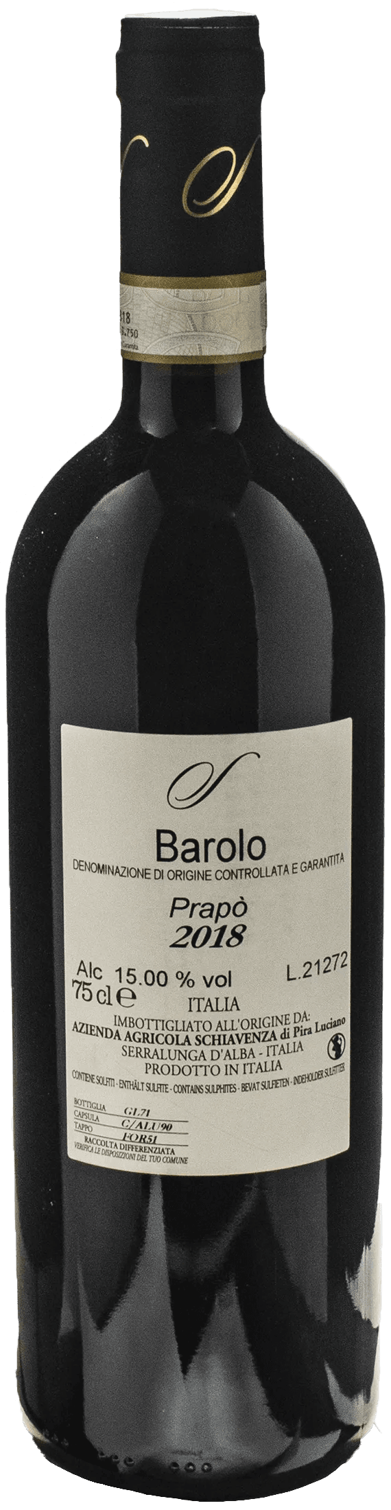 Schiavenza Barolo Prapo 2018