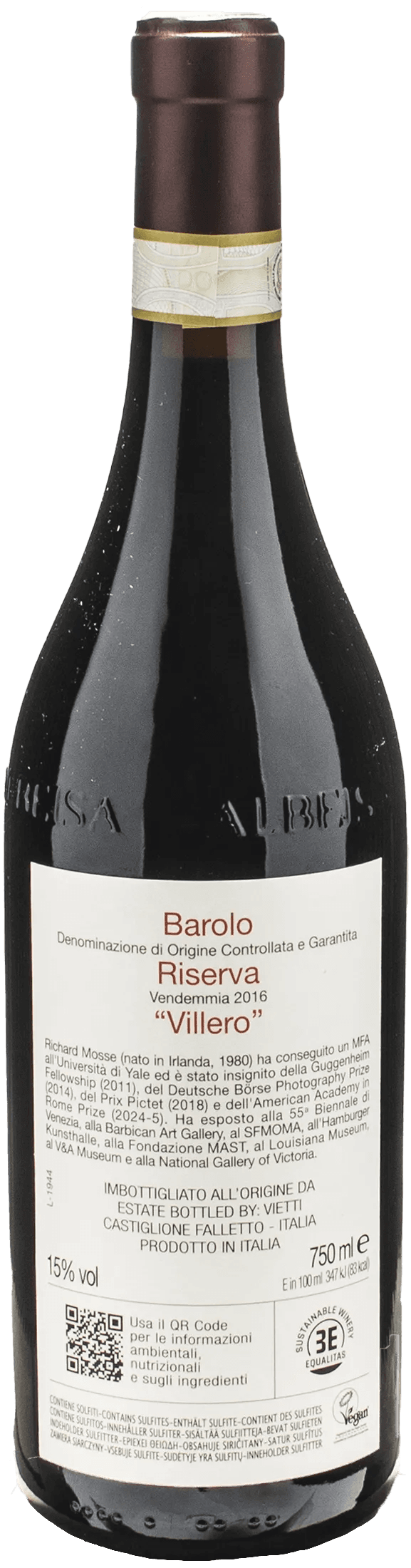 Vietti Barolo Villero Riserva 2016