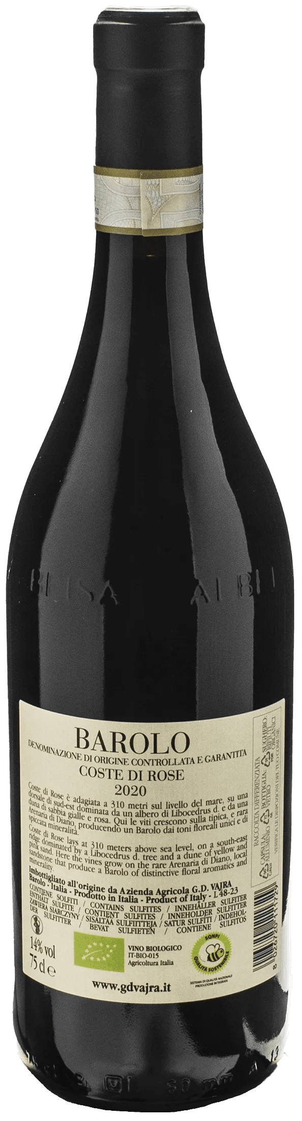Vajra G.D. Barolo Coste di Rose 2020