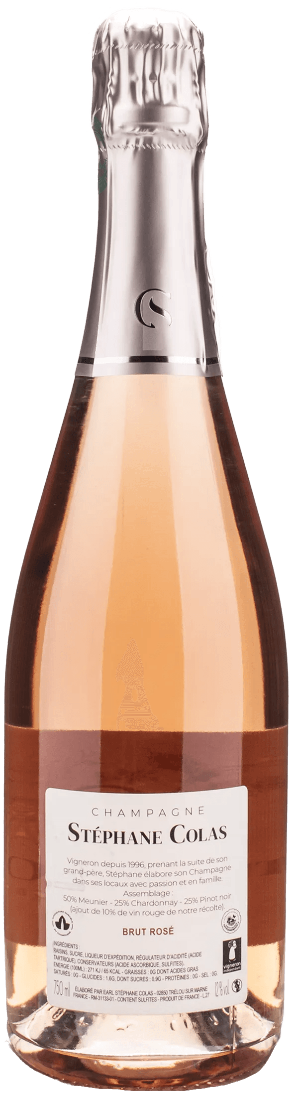 Stephane Colas Champagne Brut Rosè