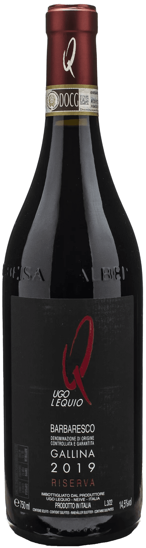 Ugo Lequio Barbaresco Gallina Riserva 2019