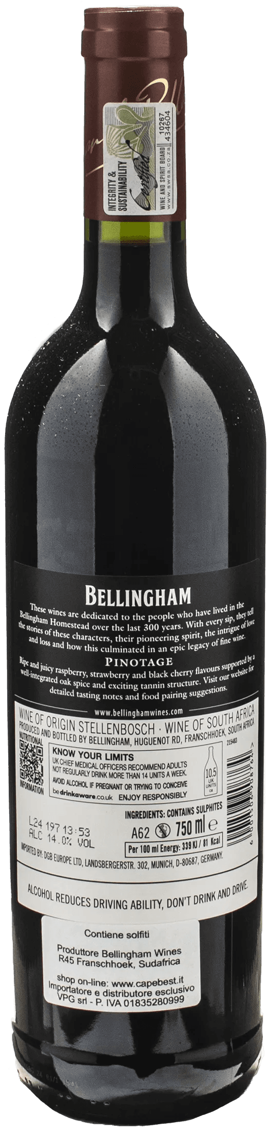 Bellingham Homestead Pinotage 2021