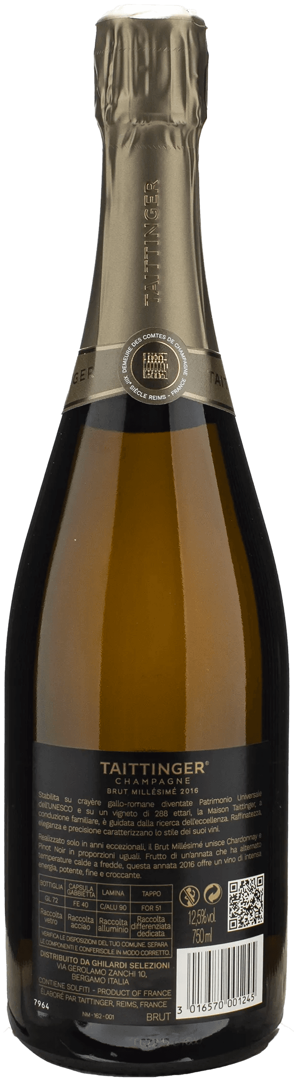 Taittinger Champagne Brut Millesime 2016