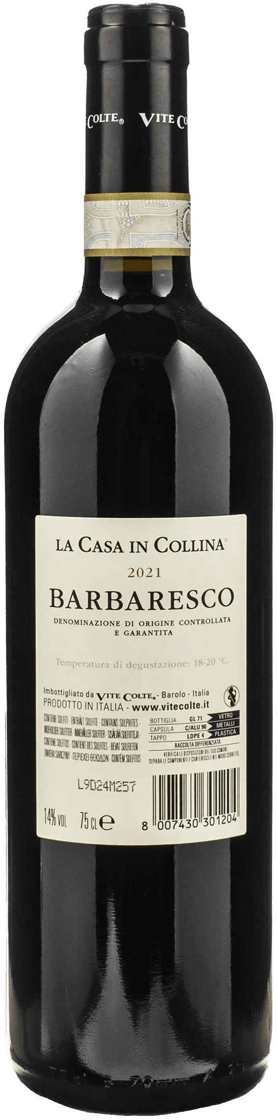 Vite Colte Barbaresco La Casa in Collina 2021