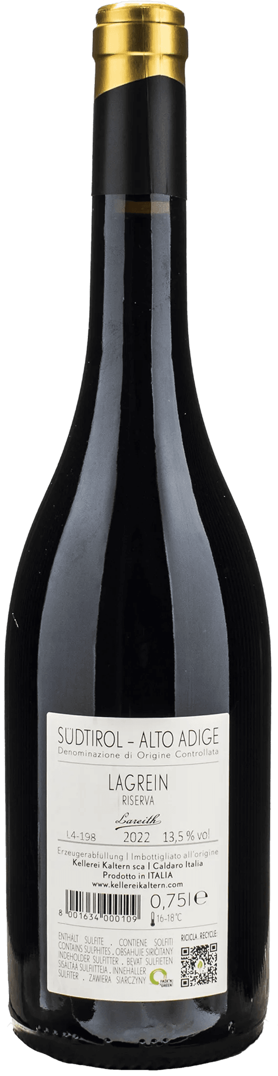 Caldaro Lagrein Riserva Lareith 2022