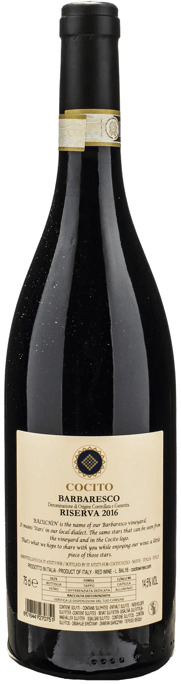 Cocito Barbaresco Baluchin Riserva 2016
