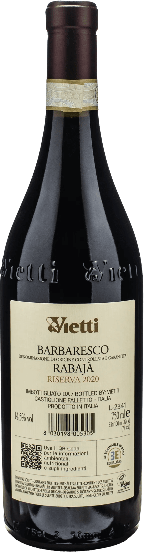 Vietti Barbaresco Riserva Rabaja 2020