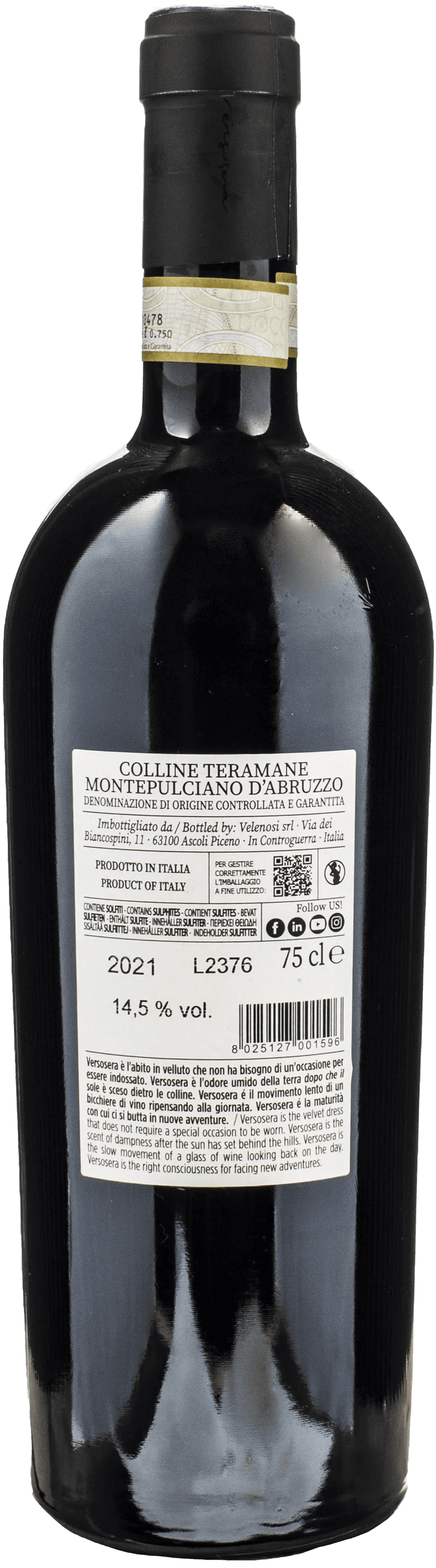Velenosi Montepulciano d'Abruzzo Verso Sera 2021